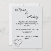 "Elegant Minimalist Wedding Invitation" Einladung (Vorderseite)