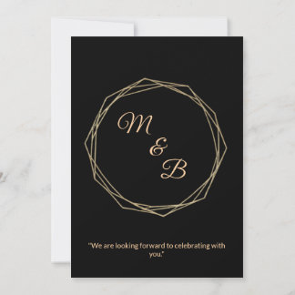 "Elegant Minimalist Wedding Invitation" Einladung