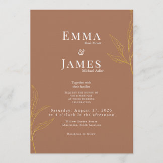 Elegant Minimalist Wedding Invitation | Modern Einladung