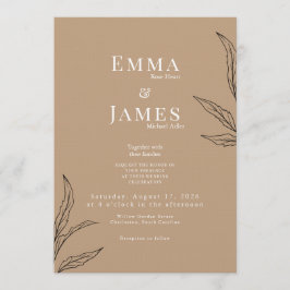 Elegant Minimalist Wedding Invitation | Modern Einladung