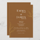 Elegant Minimalist Wedding Invitation | Modern Einladung (Vorne/Hinten)