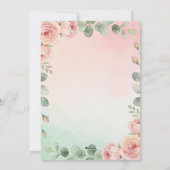 Elegant minimalist wedding invitation with waterco einladung (Rückseite)