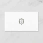 Elegant & Minimalist with Meal Choice Wedding Platzkarte (Rückseite)