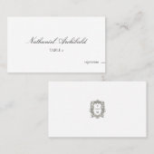 Elegant & Minimalist with Meal Choice Wedding Platzkarte (Vorne/Hinten)