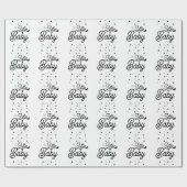 Elegant Minimalist Wrapping Paper Geschenkpapier (Flach)