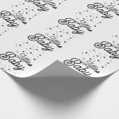 Elegant Minimalist Wrapping Paper Geschenkpapier (Ecke)