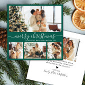 Elegant Minimalistisch 4 Foto Collage Weihnachten