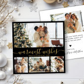 Elegant Minimalistisch 4 Foto Collage Weihnachten