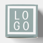 ELEGANT MINIMALISTISCH ADD LOGO SAGE GRÜNES PRODUK GESCHENKSCHACHTEL (Oben)