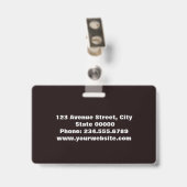 elegant, minimalistisch ausweis (Back with Clip)