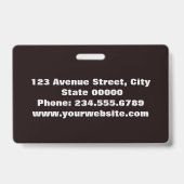 elegant, minimalistisch ausweis (Rückseite)