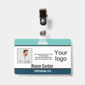 elegant, minimalistisch ausweis (Vorderseite mit Clip)