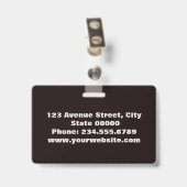 elegant, minimalistisch ausweis (Rückseite mit Clip)