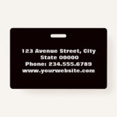 elegant, minimalistisch ausweis (Rückseite)