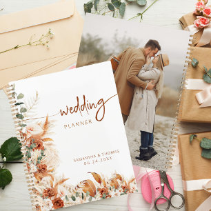 Elegant Minimalistisch Boho Calligraphy Script Wed Planer