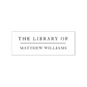 Elegant Minimalistisch die Bibliothek des Individu Gummistempel (Prägung)