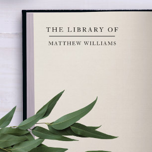 Elegant Minimalistisch die Bibliothek des Individu Gummistempel