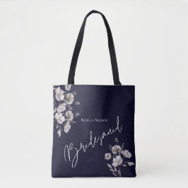 Elegant minimalistisch dunkle Marine Aquarell Brid Tasche