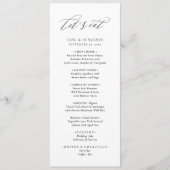 Elegant Minimalistisch, einfach weiß essen wir Hoc Menükarte (Vorderseite)