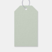 Elegant Minimalistisch Eucalyptus Wedding vielen D Geschenkanhänger (Rückseite)