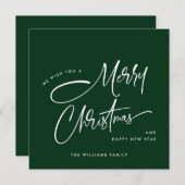 Elegant Minimalistisch Frohe Weihnachten (Vorne/Hinten)