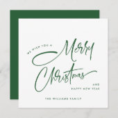 Elegant Minimalistisch Frohe Weihnachten (Vorne/Hinten)