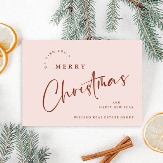 Elegant Minimalistisch frohe Weihnachten Unternehm