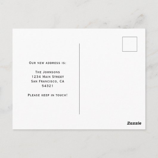 Elegant Minimalistisch haben wir das Script versch Postkarte (Rückseite)