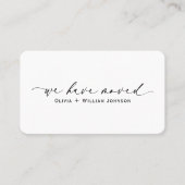 Elegant Minimalistisch haben wir das Script versch Visitenkarte (Vorderseite)