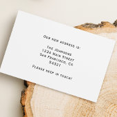 Elegant Minimalistisch haben wir das Script versch Visitenkarte