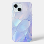 Elegant Minimalistisch Holographic iPhone 15 Case (Rückseite)