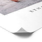 Elegant Minimalistisch | Ihr persönliches Foto Poster (Ecke)