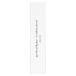 Elegant, minimalistisch, Joshua 24:15 Bibelverse Kurzer Tischläufer