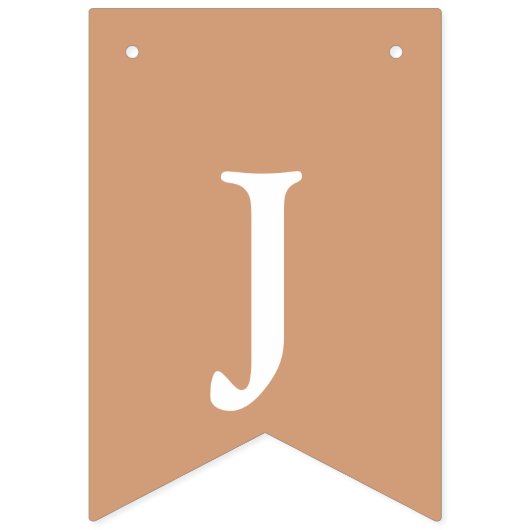 Elegant Minimalistisch Just Married Newlyweds Wimpelkette (Dritte Fahne)