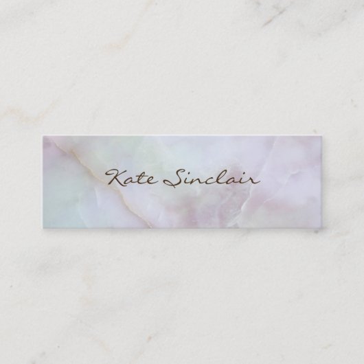 Elegant Minimalistisch modern stilvoll Mini Visitenkarte (Vorderseite)