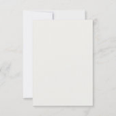 Elegant Minimalistisch | Moderne schicke einfache  RSVP Karte (Rückseite)