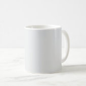 Elegant minimalistisch moderner Anfang grau Kaffeetasse (VorderseiteRechts)