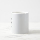 Elegant minimalistisch moderner Anfang grau Kaffeetasse (Mittel)