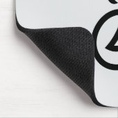 Elegant minimalistisch moderner Anfang grau Mousepad (Ecke)