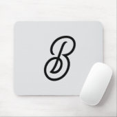 Elegant minimalistisch moderner Anfang grau Mousepad (Mit Mouse)