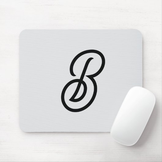Elegant minimalistisch moderner Anfang grau Mousepad (Mit Mouse)