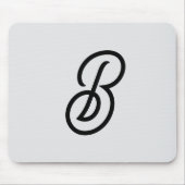 Elegant minimalistisch moderner Anfang grau Mousepad (Vorne)