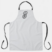 Elegant minimalistisch moderner Anfang grau Schürze (Vorderseite)