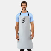 Elegant minimalistisch moderner Anfang grau Schürze (Getragen)