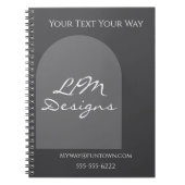 Elegant Minimalistisch Notizblock (Vorderseite)