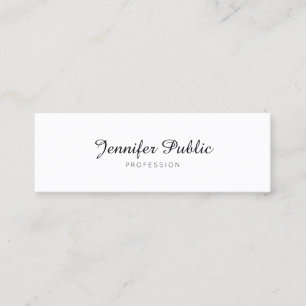 Elegant minimalistisch professionell modern schlic mini visitenkarte