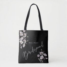 Elegant minimalistisch schwarz, Aquarellmaid Tasche