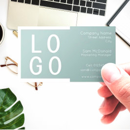 ELEGANT MINIMALISTISCH TEMPLATE DESIGN LOGO SAGE G VISITENKARTE