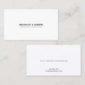 elegant minimalistisch und modern beruflich visitenkarte (Vorne/Hinten)