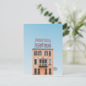 Elegant minimalistisch Wish Sie waren hier mit mir Postkarte (Stehend Vorderseite)